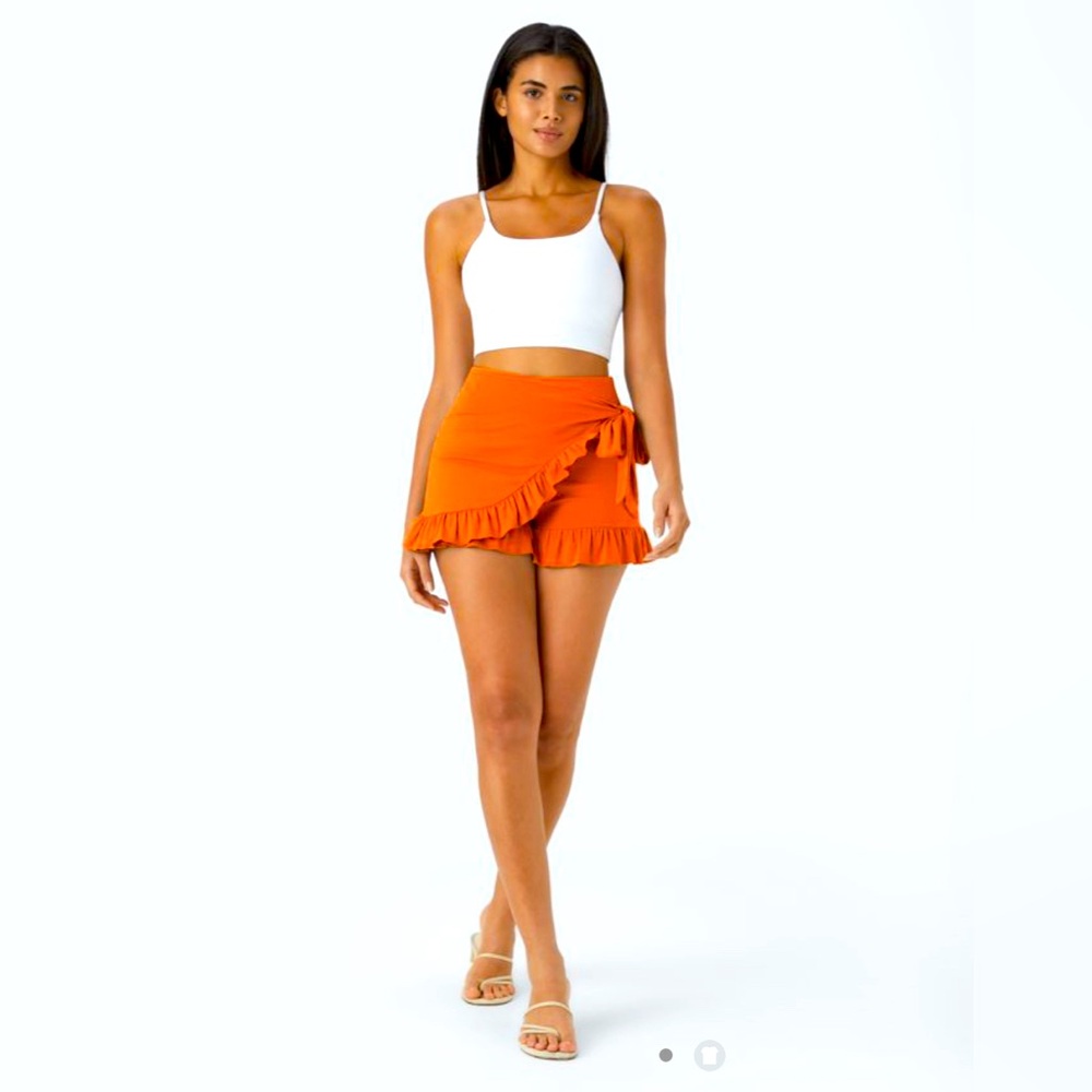 Halara side tie ruffle skort